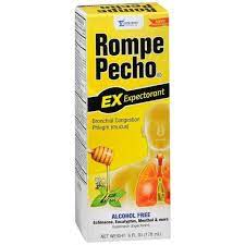 [000856301061] Rompe Pecho Reg EX Cough Syrup (Yellow) 6oz /24 exp 8/27 exp 10/28
