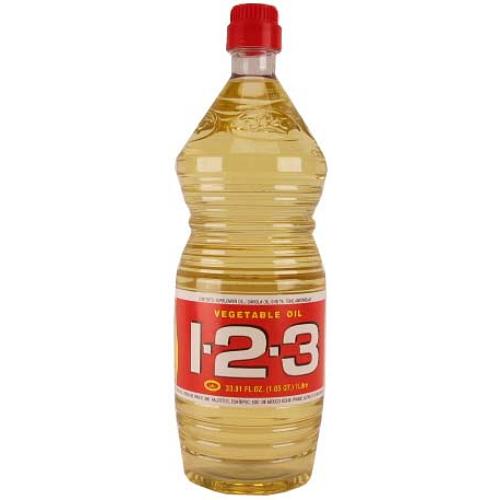 123 VEGETABLE OIL 33.8oz /12 PJ DISTRIBUTORS