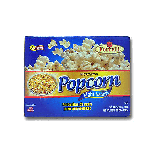 [035549775126] FORRELLI POPCORN Light Natural 3pk 2.6oz /12 exp 7/26
