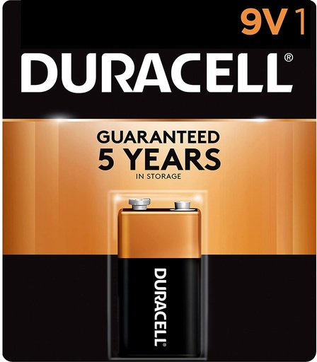 [041333116013] DURACELL BATTERY 9V-1PK /48