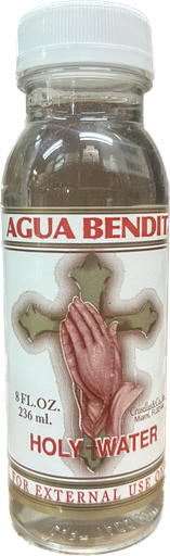 [045801000507] AGUA BENDITA / HOLY WATER 8oz /12