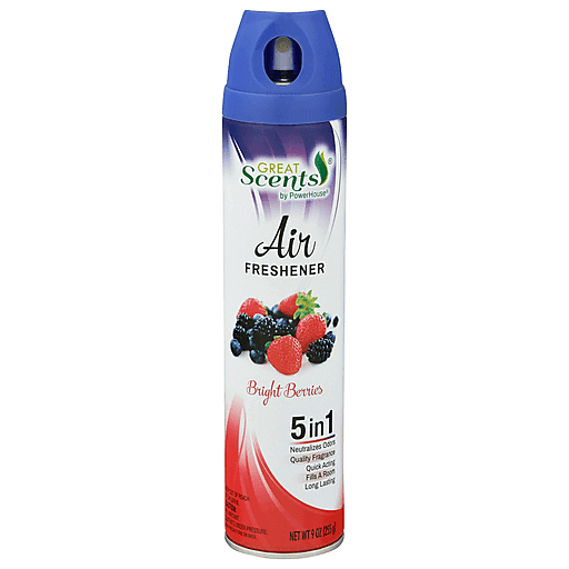 [048155907003] GREAT SCENTS AIR FRESHENER BRIGHT BERRIES 9oz/12
