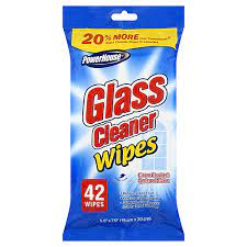 [048155940697] POWER GLASS CLEANER WIPES 42CT / 16
