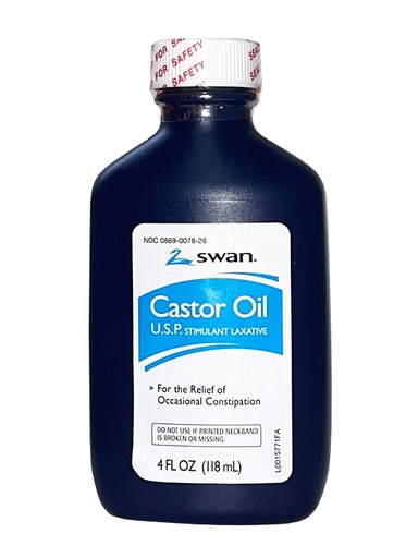 [199579000600] SWAN CASTOR OIL / ACEITE DE RICINO 4oz /12