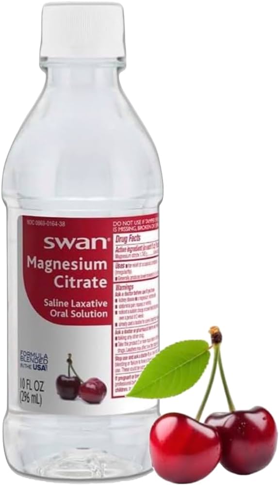 SWAN MAGNESIUM CITRATE CHERRY 10oz/12 PJ DISTRIBUTORS