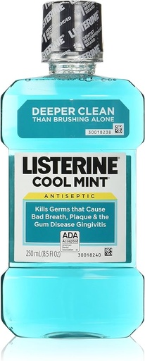 [6001135009436] LISTERINE MOUTHWASH COOL MINT 250ml /6 EXP-02-28